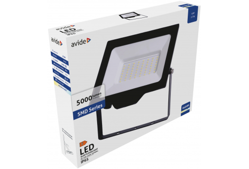 LED Reflektor Slim SMD 50W CW 6400K
